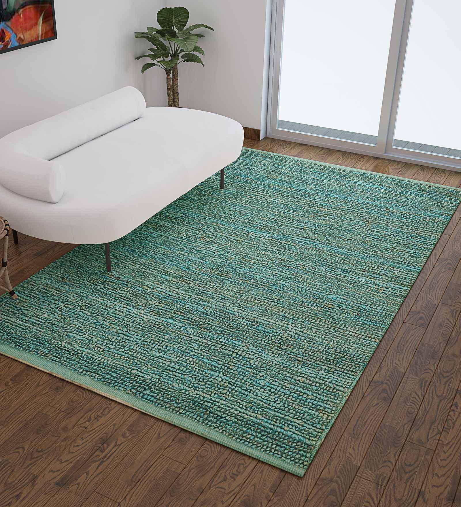 Jute 4 ft x 6 ft Hand Woven Dhurrie