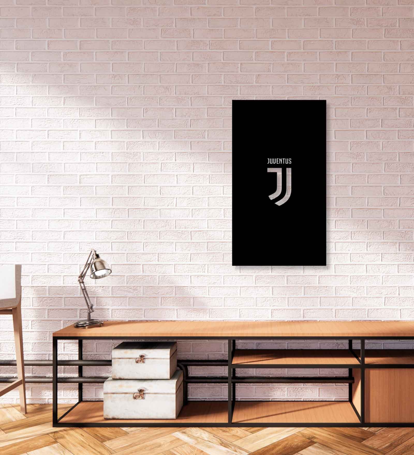 Juventus Black Mild Steel Wall Art