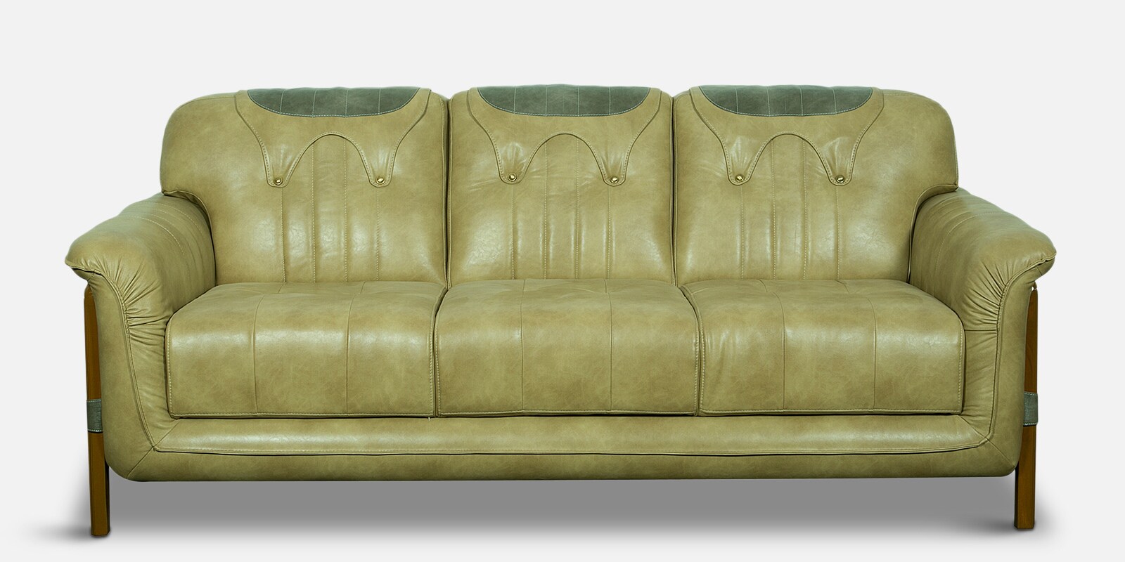 Jupiter Fabric 3 Seater Sofa in Light Green Colour