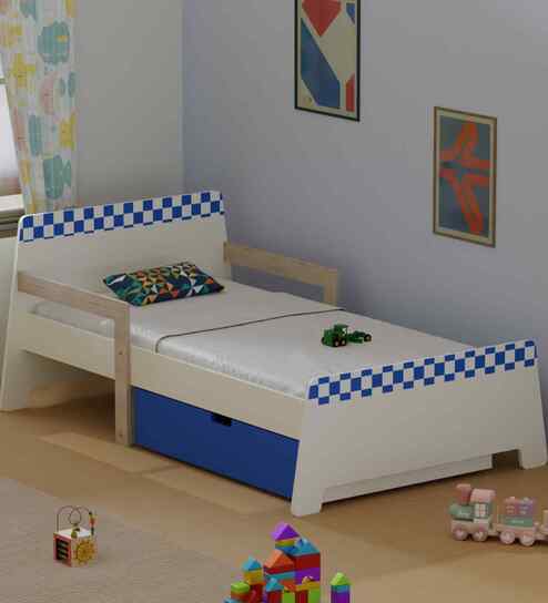 Jujube Kids Single Bed in Blue Finish