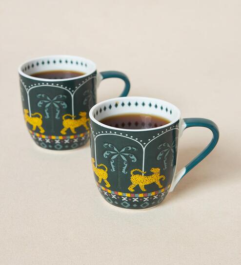 Jungle Soiree Mugs Gift Set of 2