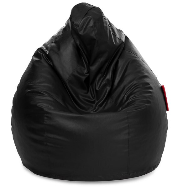 Buy Sac XXXL Bean Bag with Beans in Black Colour by Style HomeZ Online