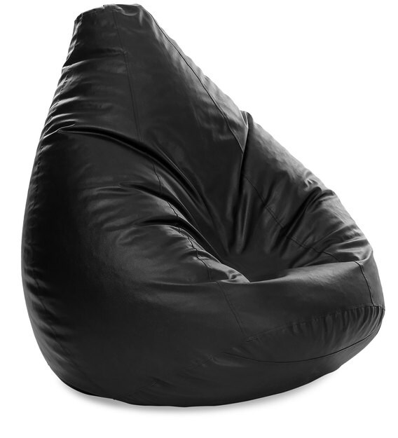Buy Sac XXXL Bean Bag with Beans in Black Colour by Style HomeZ Online