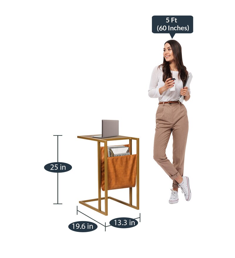 Buy Jude Portable Table in Brown Colour by Trevi Furniture Online Portable Tables Portable