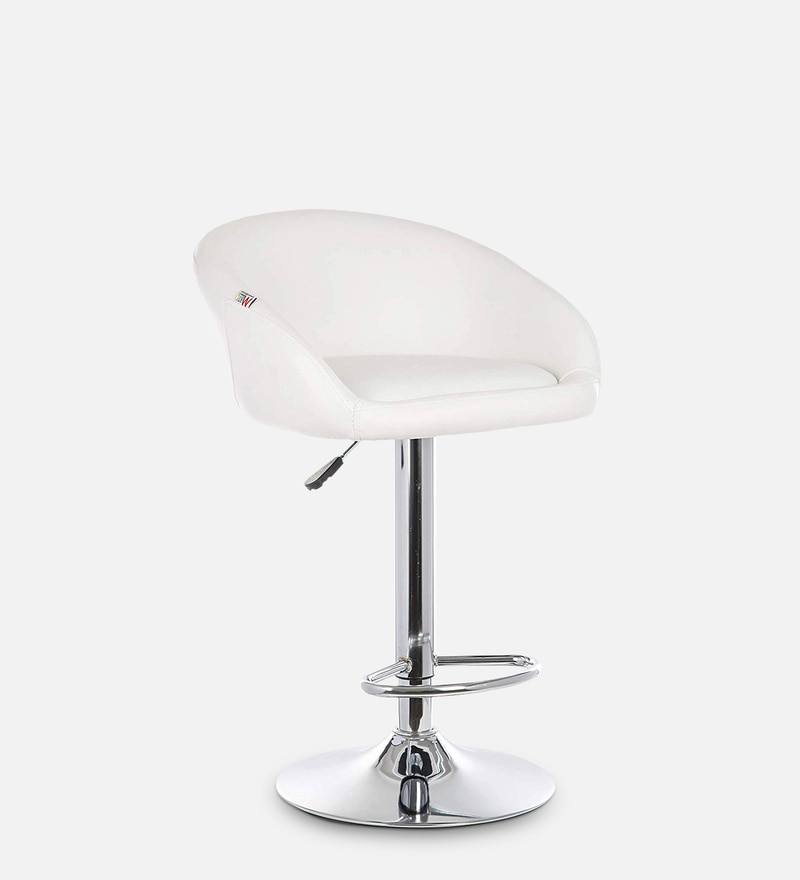 Buy Judith Office Bar Stool Chair In White Colour By Mbtc Online