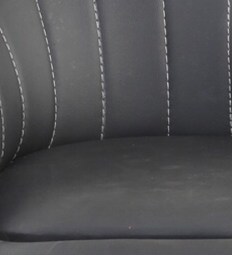 Buy Judith Stripe Office Bar Stool Chair In Black Colour By Mbtc Online