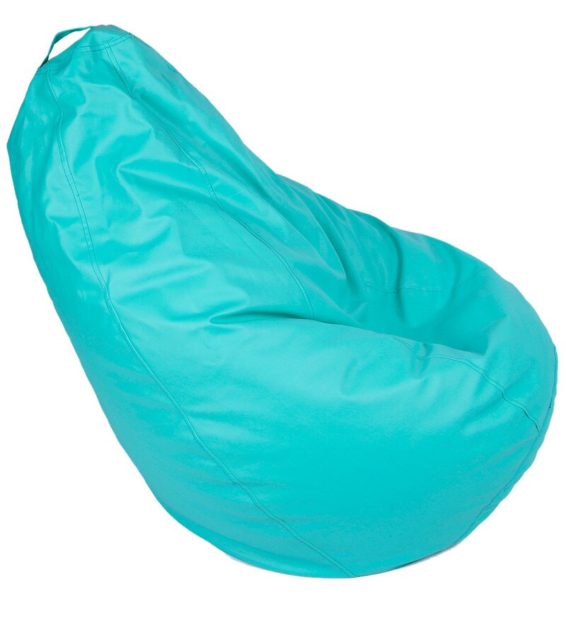 Buy Classic XXXL Bean Bag Cover in Teal Colour by Orka Online Bean