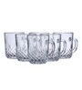 Jucika 220ml Transparent Ceramic (Set of 6) Coffee Mug