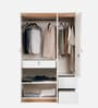 Juda 3 Door Wardrobe In Frosty White Finish
