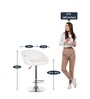 Judith Office Bar Stool Chair In White Colour