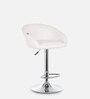 Judith Office Bar Stool Chair In White Colour