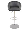Judith Stripe Office Bar Stool Chair In Black Colour