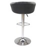 Judith Stripe Office Bar Stool Chair In Black Colour