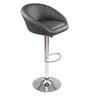 Judith Stripe Office Bar Stool Chair In Black Colour