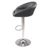Judith Stripe Office Bar Stool Chair In Black Colour