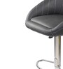 Judith Stripe Office Bar Stool Chair In Black Colour