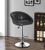 Judith Stripe Office Bar Stool Chair In Black Colour