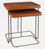Juhe Nesting Table In Brown Colour (Set of 2)