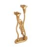 Jules Double Gold Aluminium Candle Holder