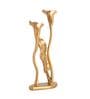 Jules Double Gold Aluminium Candle Holder