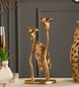 Jules Double Gold Aluminium Candle Holder