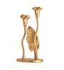 Jules Double Gold Aluminium Candle Holder