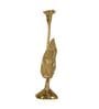 Jules Leaves Large Gold Aluminium Candle Holder