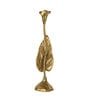 Jules Leaves Large Gold Aluminium Candle Holder