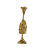 Jules Leaf Medium Gold Aluminium Candle Holder