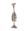 Jules Leaves Small Silver Aluminium Candle Holder