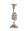 Jules Leaves Small Silver Aluminium Candle Holder