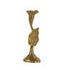 Jules Leaf Small Gold Aluminium Candle Holder