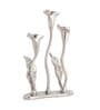Jules Triple Gold Aluminium Candle Holder