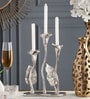 Jules Triple Gold Aluminium Candle Holder
