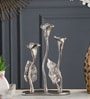 Jules Triple Gold Aluminium Candle Holder