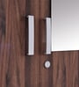 Julian 4 Door Wardrobe in Walnut Finish with Mirror