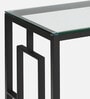 Julian Metal Console Table In Black Finish