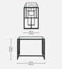 Julian Metal Console Table In Black Finish