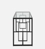 Julian Metal Console Table In Black Finish