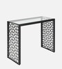 Julian Metal Console Table In Black Colour
