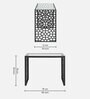 Julian Metal Console Table In Black Colour
