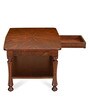Juliet Solid Wood Center Table With Drawer & Shelf Storage In Light Antique Colour