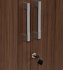 Julieta 4+ Door Wardrobe in Light Walnut Finish with Mirror