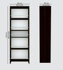 Julius Free Standing Tall units with 5 Open Shelves in Chiyoda Wange Finish