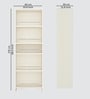Julius Free Standing Tall units with 5 Open Shelves in Highland Pine Finish