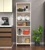 Julius Free Standing Tall units with 5 Open Shelves in Highland Pine Finish