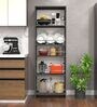 Julius Free Standing Tall units with 5 Open Shelves in Slate Grey Finish