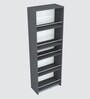 Julius Free Standing Tall units with 5 Open Shelves in Slate Grey Finish