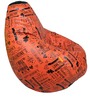 Digital Printed XXXL Bean Bag with Beans in Multi Colour