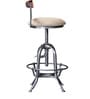 Siglo Bar Chair in Silver Finish